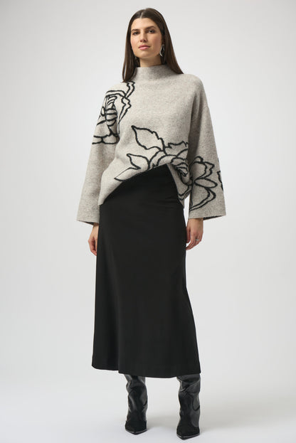 JOSEPH RIBKOFF SWEATER KNIT  FLORAL PRINT STYLE 254943