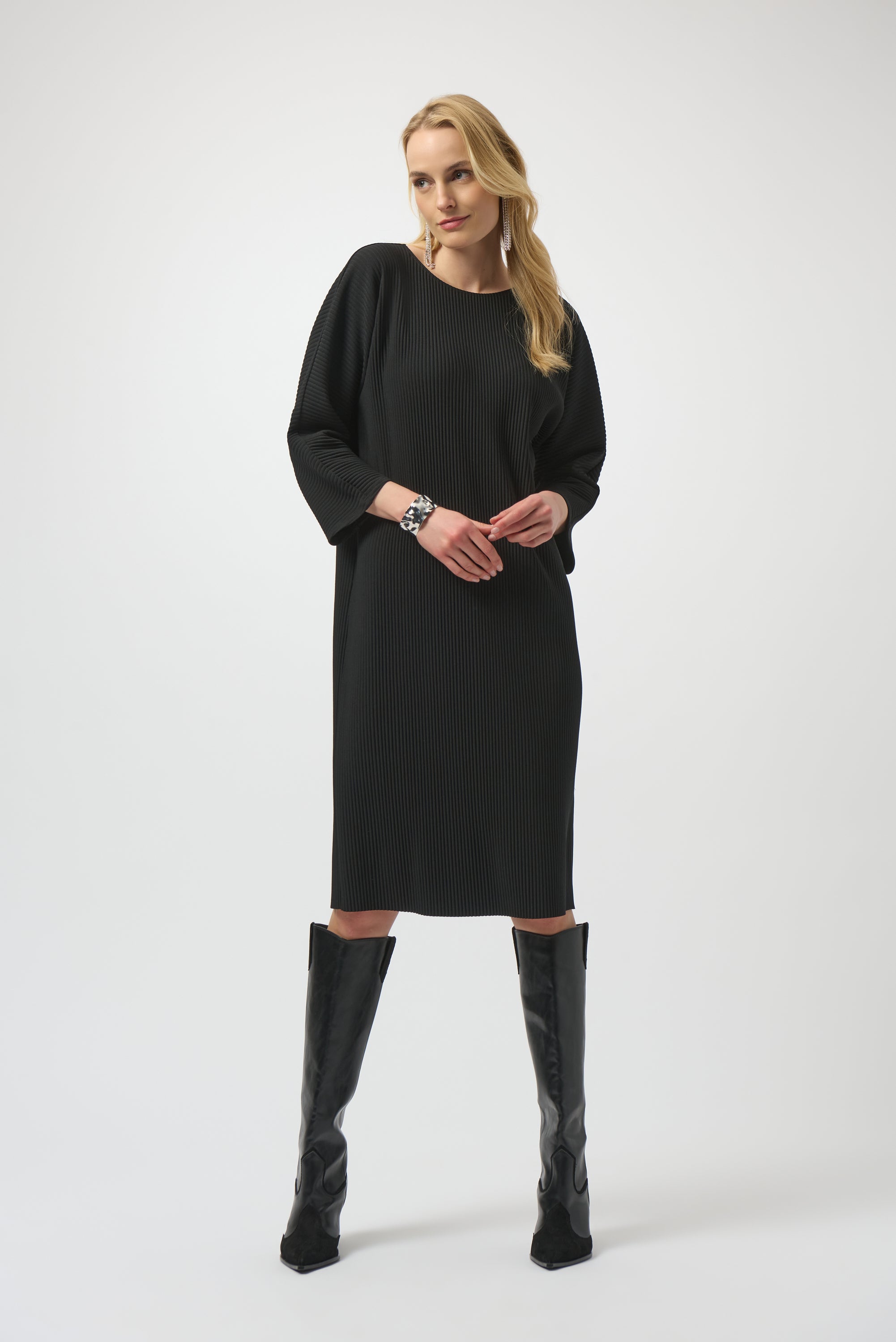 JOSEPH RIBKOFF DRESS STYLE 254214 COLOUR BLACK