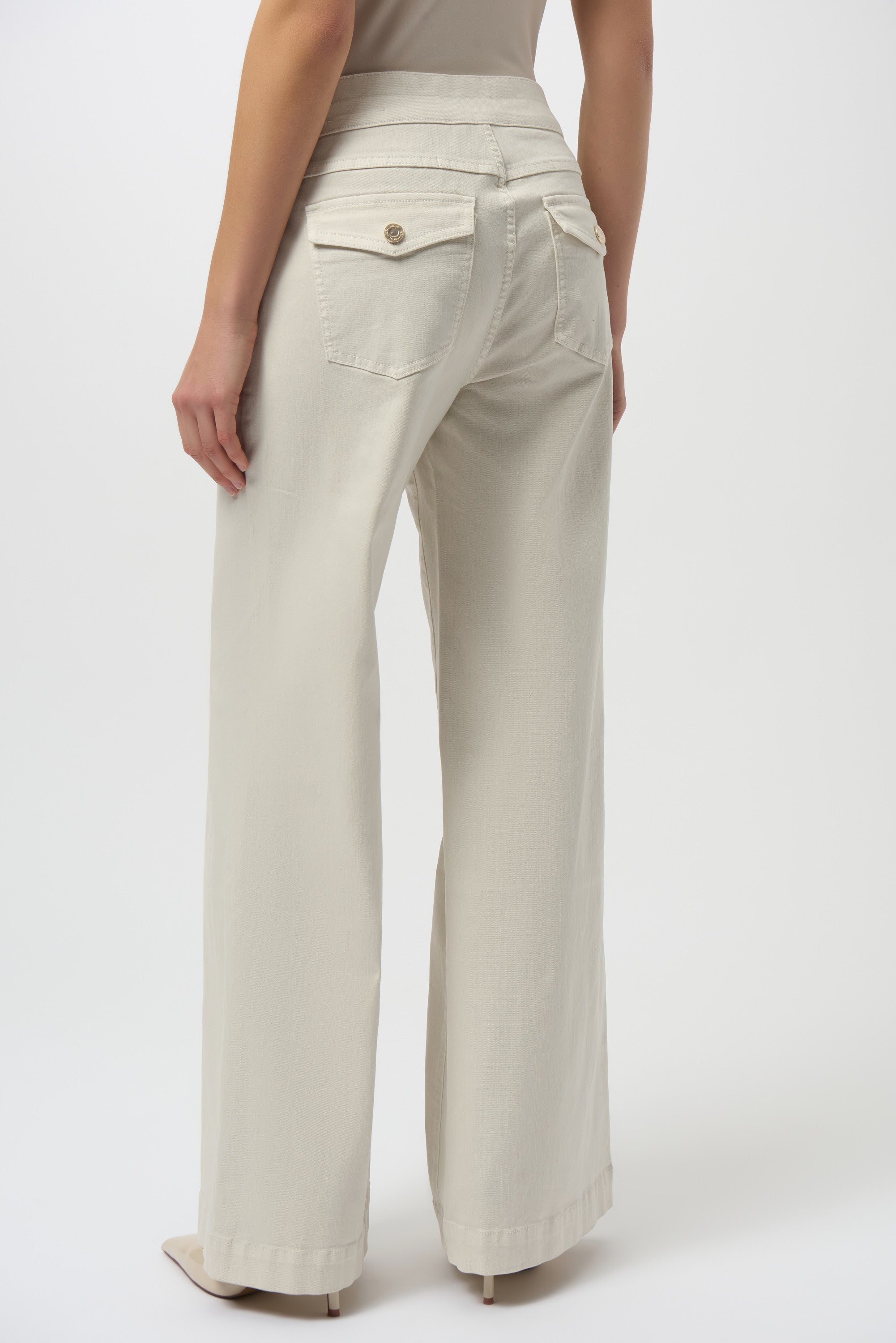 JOSEPH RIBKOFF PANT STYLE 254919 COLOUR BIRCH