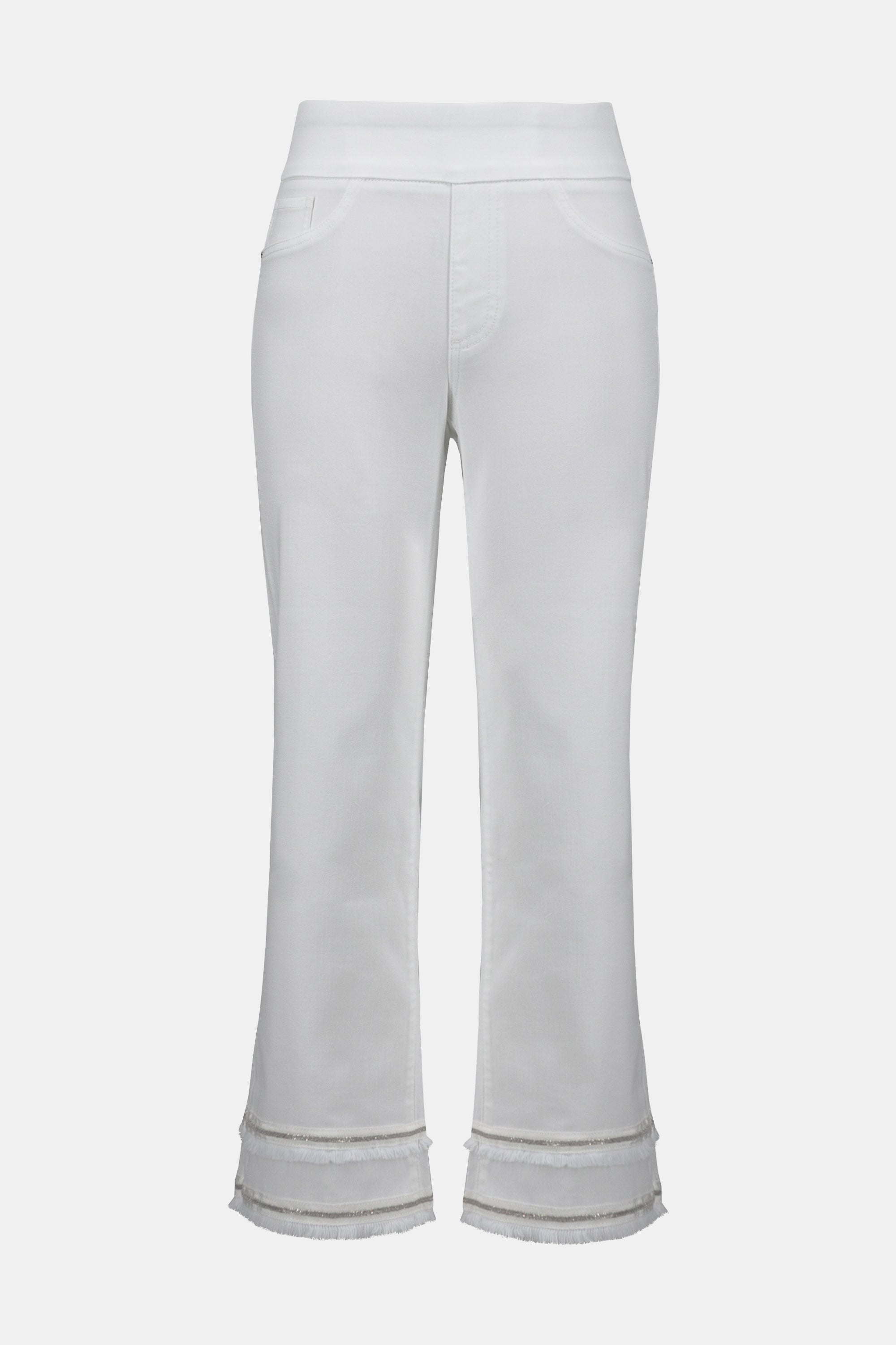 JOSEPH RIBKOFF STRETCH STRAIGHT CROP JEAN STYLE 252913 COLOUR WHITE