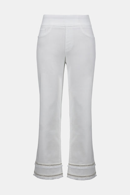 JOSEPH RIBKOFF STRETCH STRAIGHT CROP JEAN STYLE 252913 COLOUR WHITE