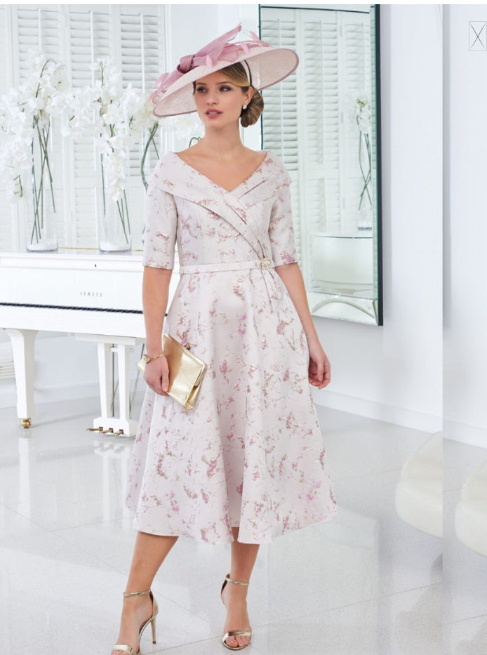 ISPIRATO DRESS STYLE ISK801 COLOUR PEONY FROST