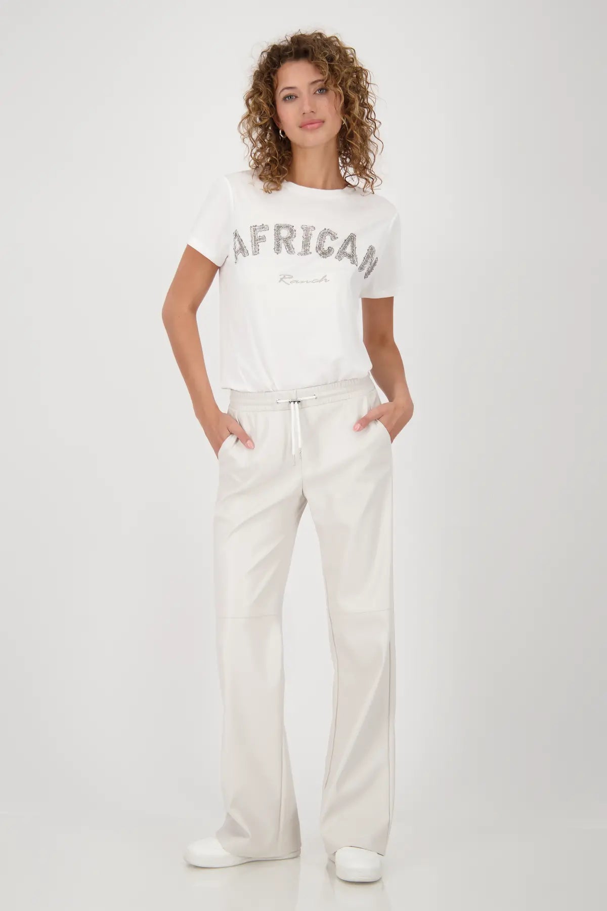 MONARI STRAIGHT CUT TROUSER STYLE 808752 COLOUR OAT MILK