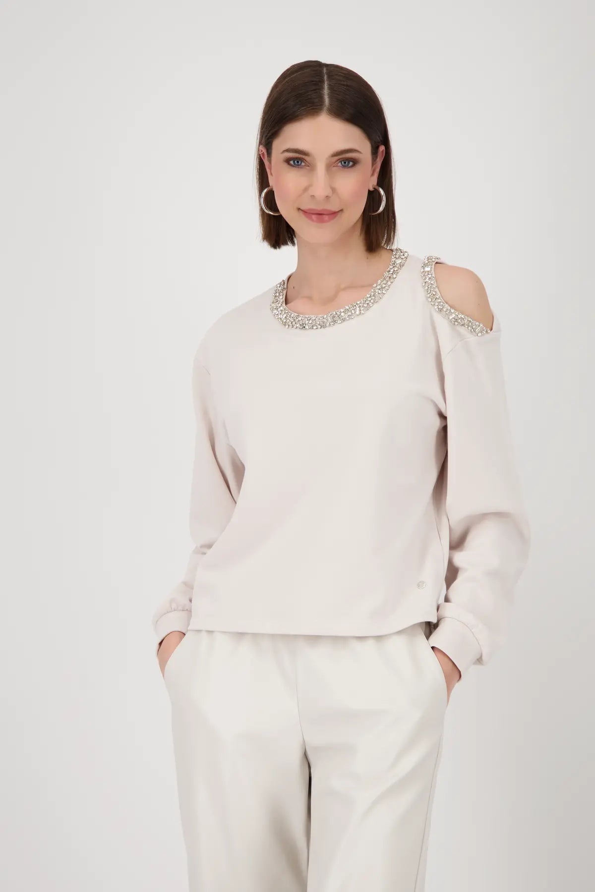 MONARI SWEATER STYLE 808817 COLOUR OAT MILK