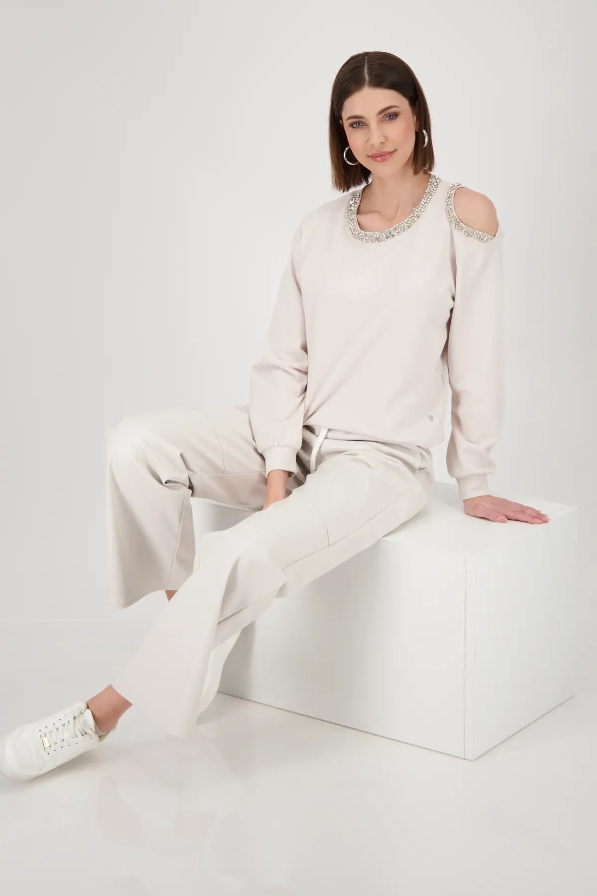 MONARI SWEATER STYLE 808817 COLOUR OAT MILK