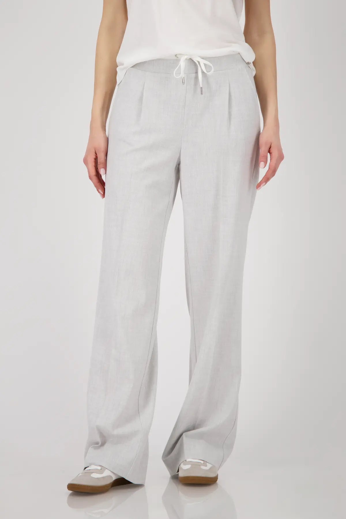MONARI TROUSER STYLE 808751 COLOUR ASH GREY MELANGE