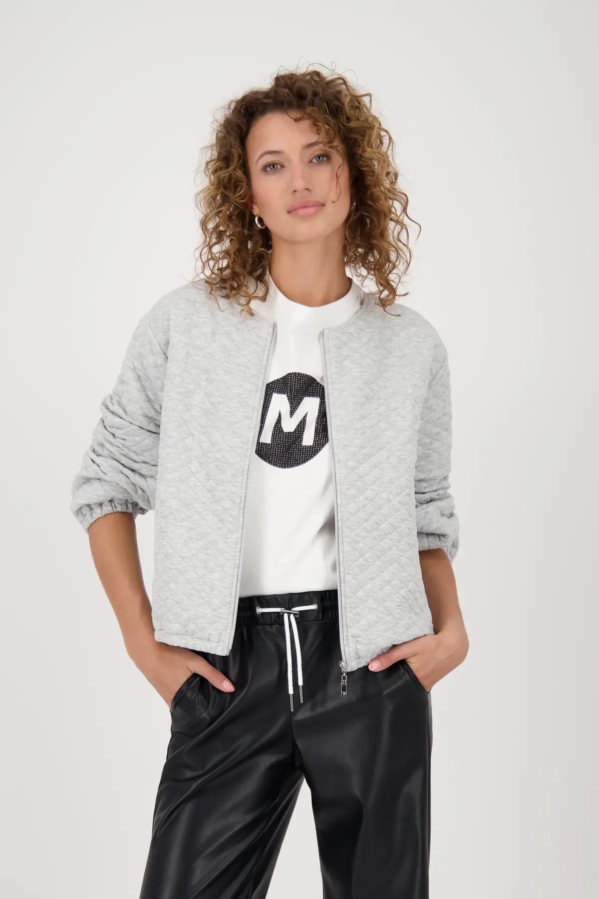 MONARI JACKET STYLE 808759 COLOUR ASH GREY MELANGE