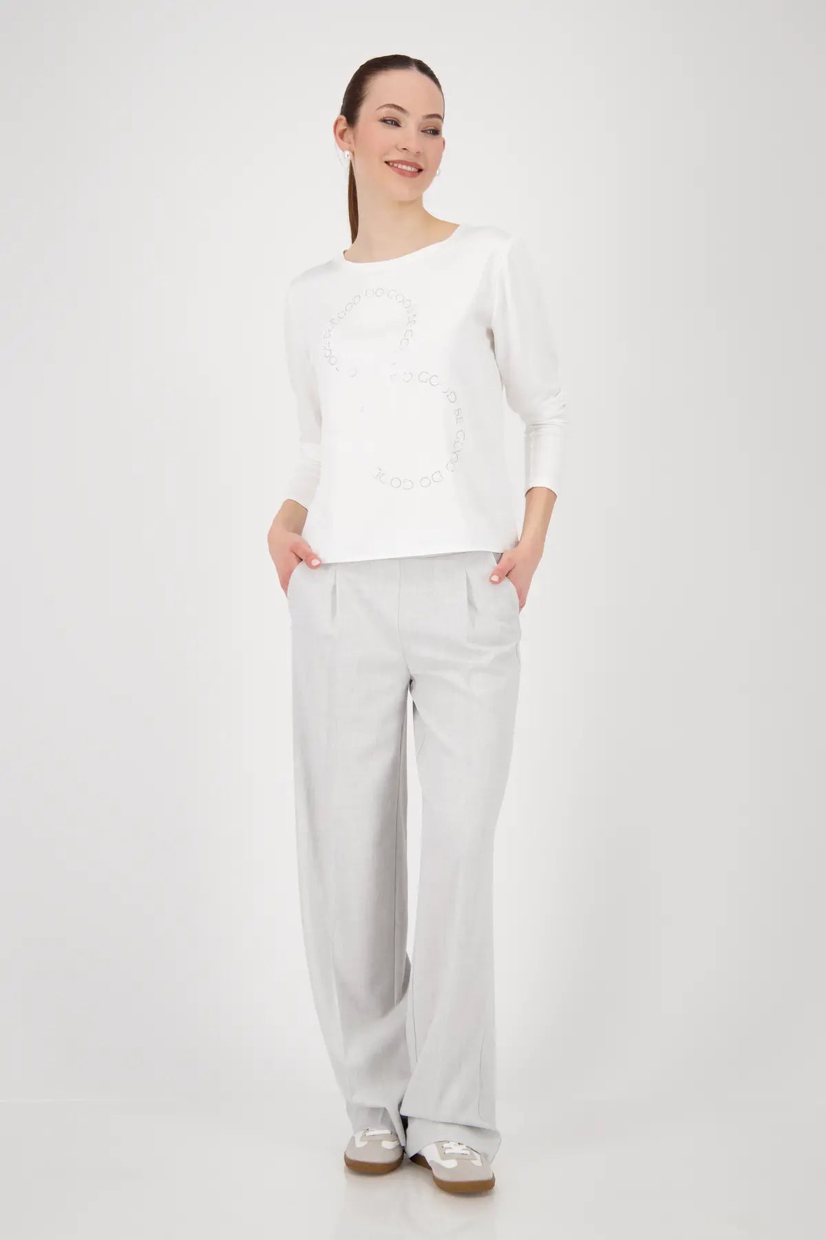 MONARI JERSEY BLOUSE STYLE 808839 COLOUR OFF-WHITE