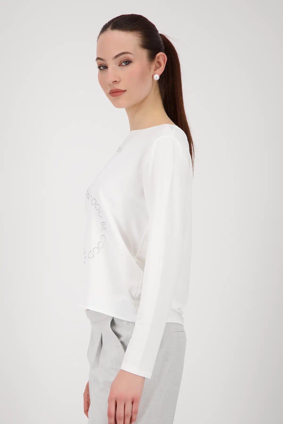 MONARI JERSEY BLOUSE STYLE 808839 COLOUR OFF-WHITE