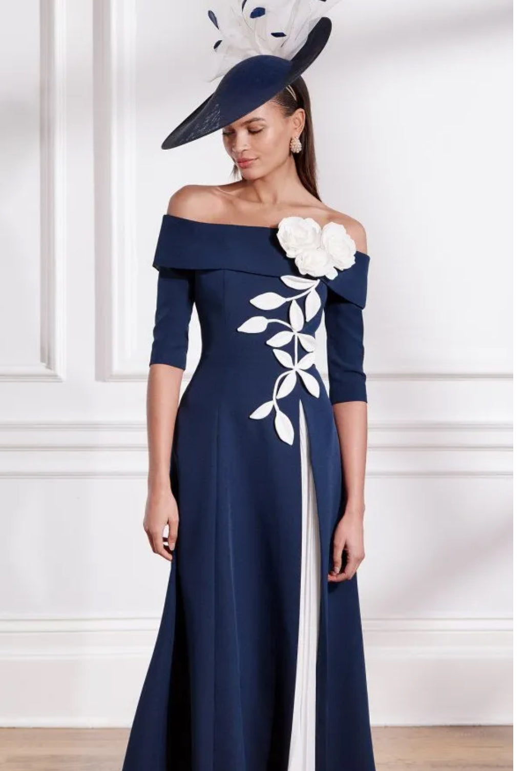 JOHN CHARLES DRESS STYLE 29294 COLOUR NAVY/IVORY