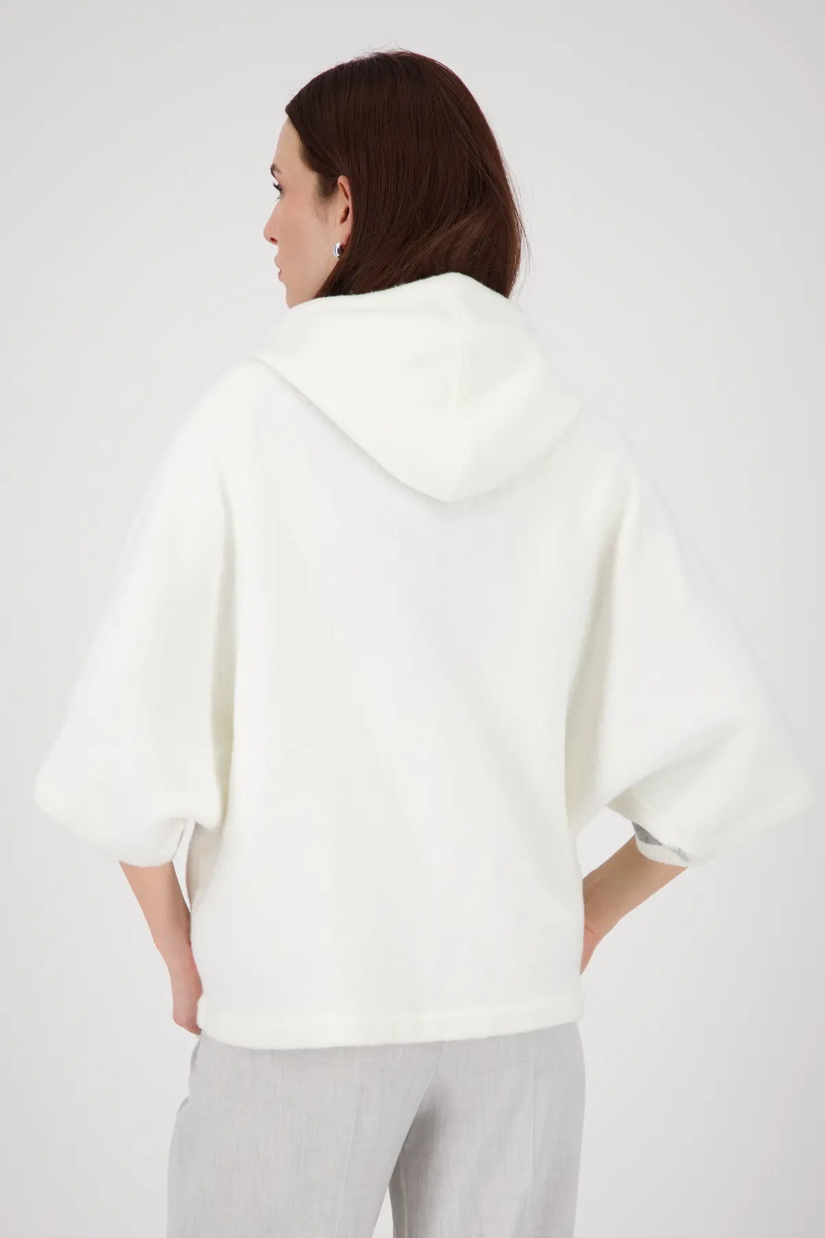 MONARI HOODED CARDIGAN STYLE 808916 COLOUR OFF-WHITE