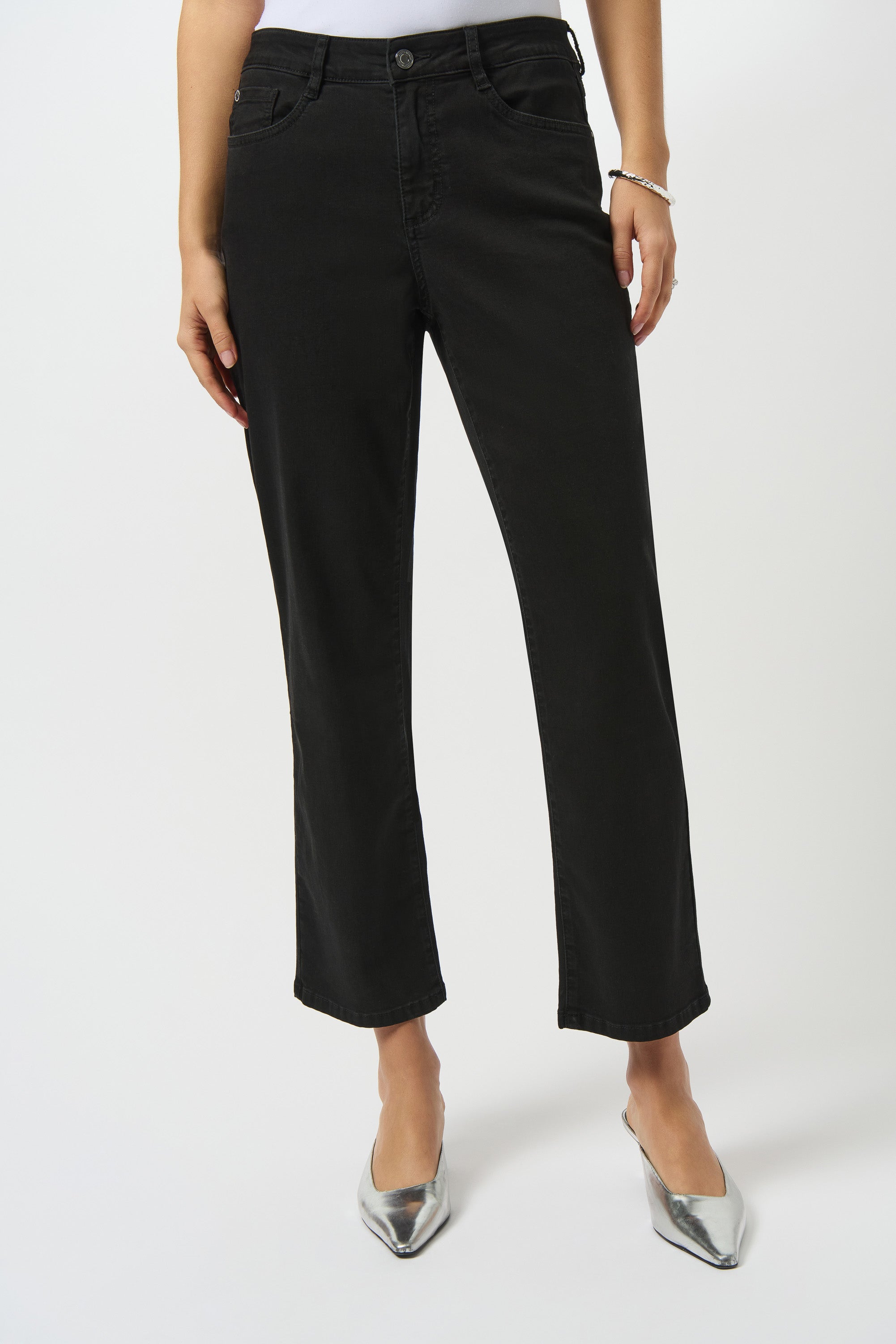 JOSEPH RIBKOFF MARGOT STRAIGHT LEG STRETCH JEANS STYLE 252926B25 COLOUR BLACK
