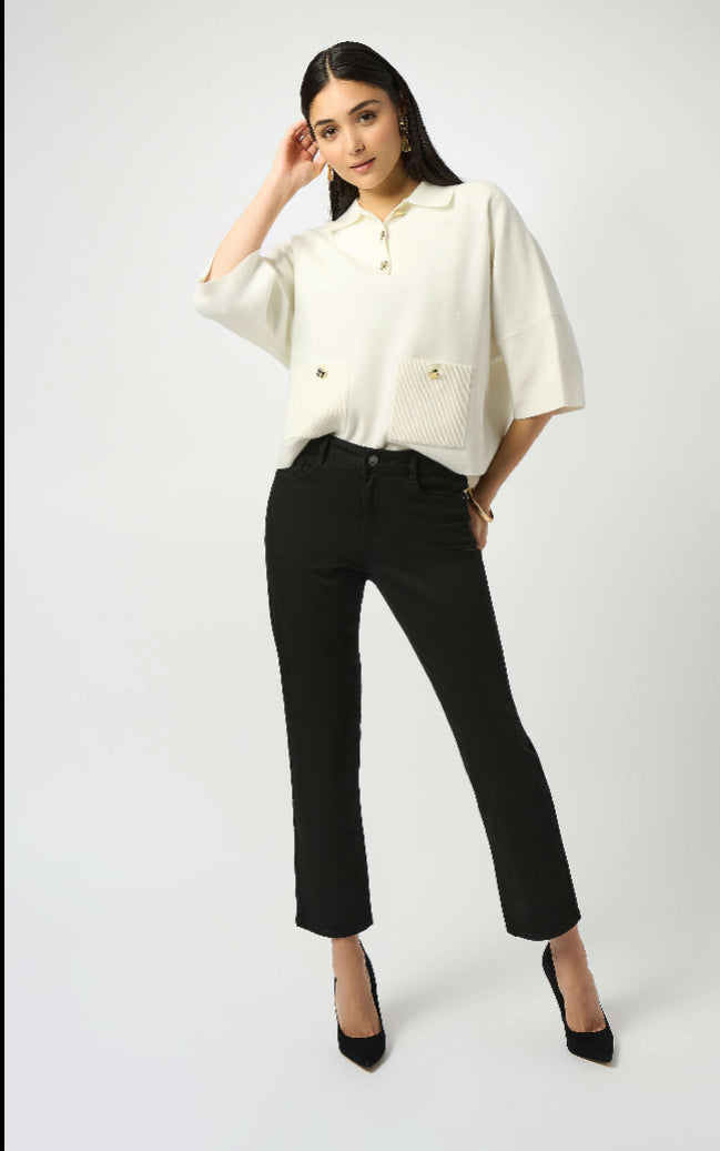 JOSEPH RIBKOFF TROUSERS STYLE 251966B25 COLOUR BLACK