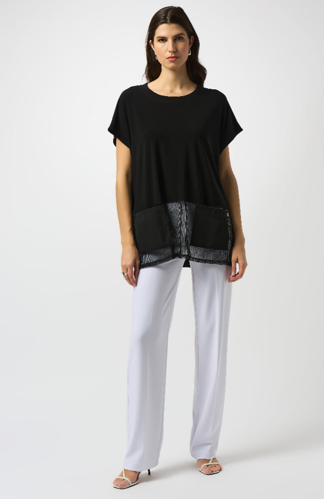 JOSEPH RIBKOFF TUNIC STYLE 251233 COLOUR BLACK
