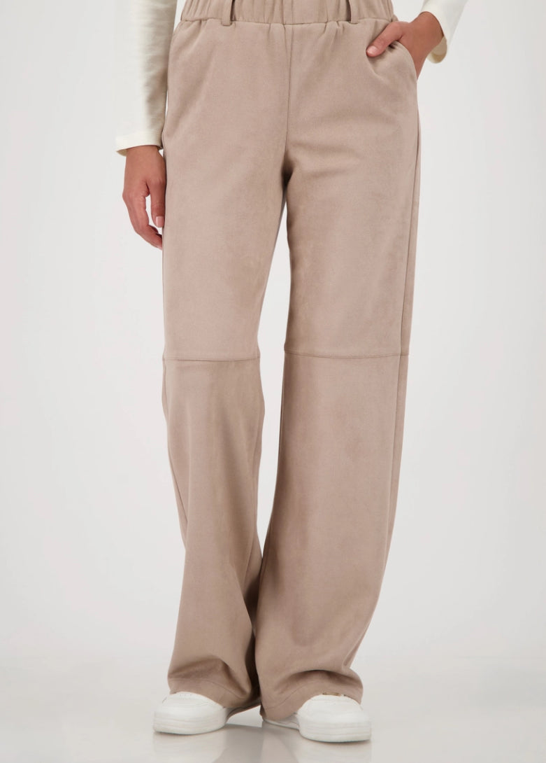 MONARI STRAIGHT LEG VELOUR TROUSER STYLE 808781 COLOUR TRUFFLE
