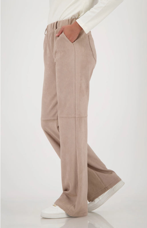 MONARI STRAIGHT LEG VELOUR TROUSER STYLE 808781 COLOUR TRUFFLE