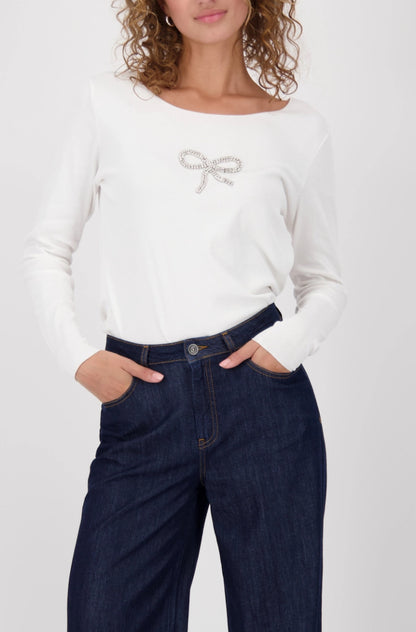 MONARI LONG SLEEVE  T-SHIRT STYLE 808841 COLOUR OFF-WHITE