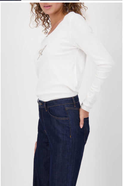 MONARI LONG SLEEVE  T-SHIRT STYLE 808841 COLOUR OFF-WHITE