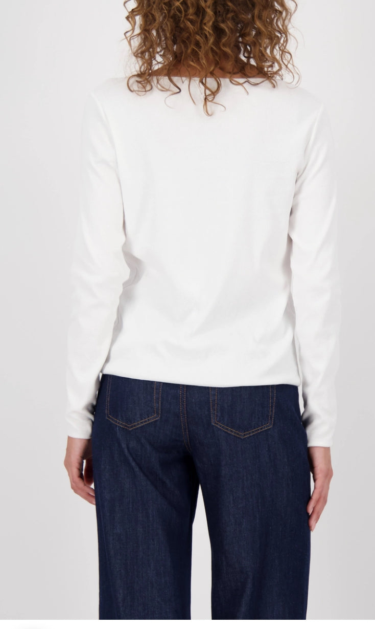 MONARI LONG SLEEVE  T-SHIRT STYLE 808841 COLOUR OFF-WHITE