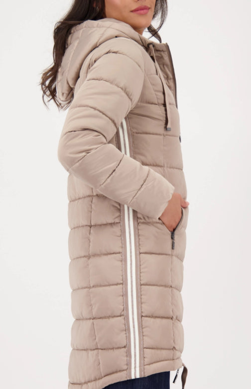 MONARI QUILTED COAT STYLE 809127 COLOUR TRUFFLE