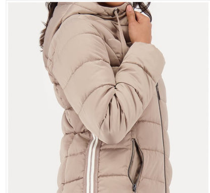 MONARI QUILTED COAT STYLE 809127 COLOUR TRUFFLE