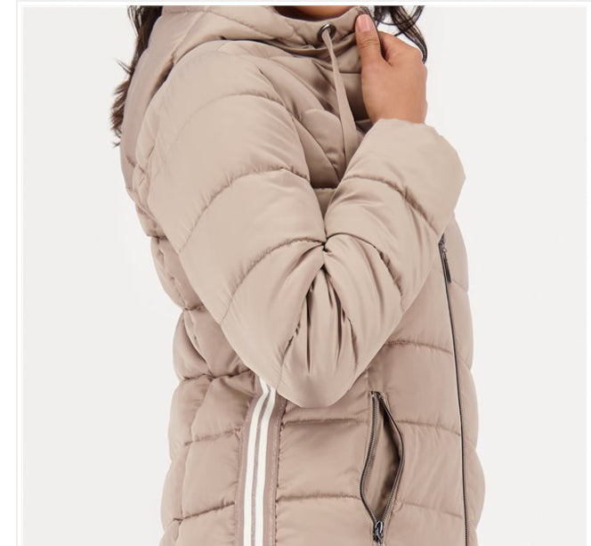 MONARI QUILTED COAT STYLE 809127 COLOUR TRUFFLE