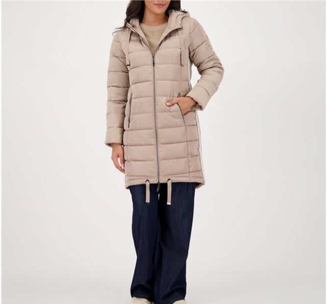 MONARI QUILTED COAT STYLE 809127 COLOUR TRUFFLE