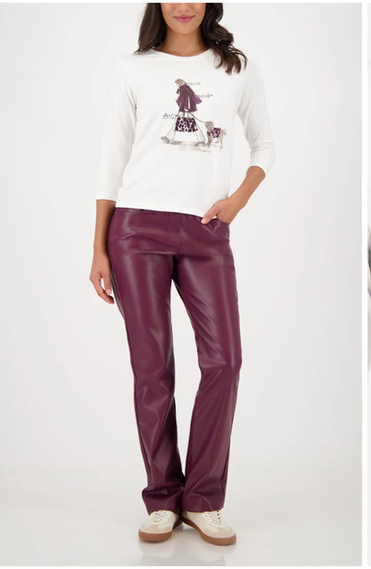 MONARI T-SHIRT WITH RHINESTONE DETAIL STYLE 809193 COLOUR OFF-WHITE
