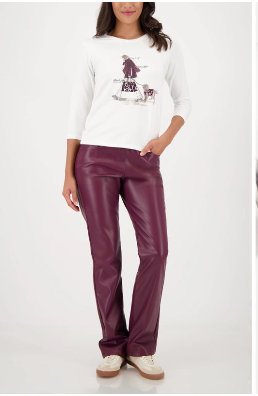 MONARI T-SHIRT WITH RHINESTONE DETAIL STYLE 809193 COLOUR OFF-WHITE