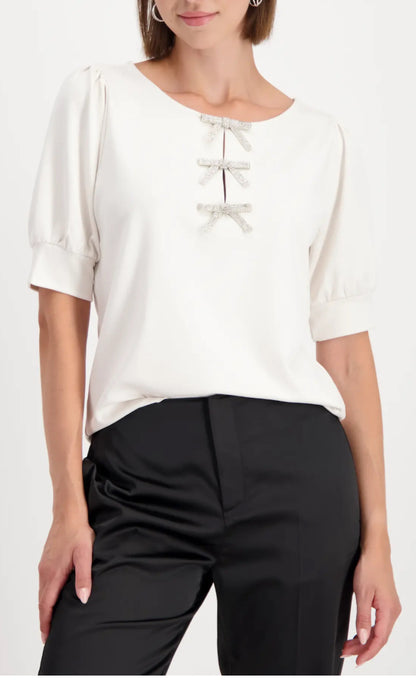 MONARI  TOP STYLE 809413 COLOUR ALMOND