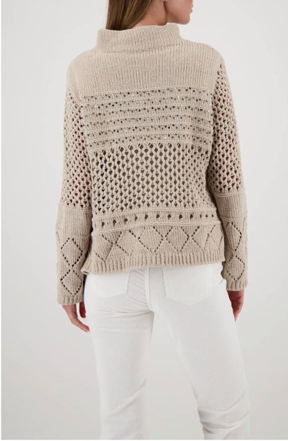 MONARI KNITTED SWEATER STYLE 809498 COLOUR LATTEMACCHIATO