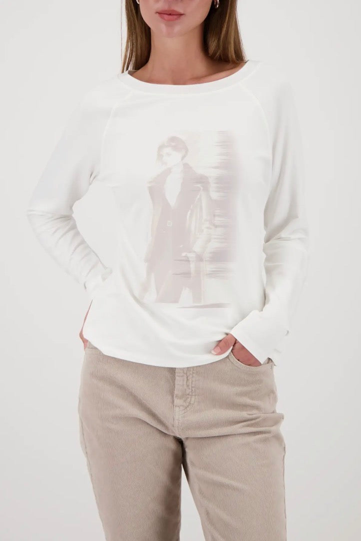 MONARI LONG SLEEVED SHIRT STYLE 809381 COLOUR OFF WHITE