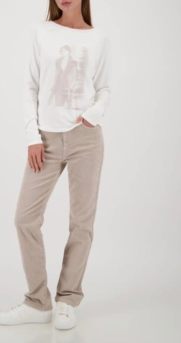 MONARI LONG SLEEVED SHIRT STYLE 809381 COLOUR OFF WHITE