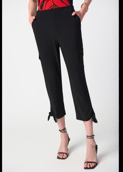 JOSEPH RIBKOFF SILKY JOGGER PANTS  WITH TIES | STYLE 24111 | COLOUR: DUNE