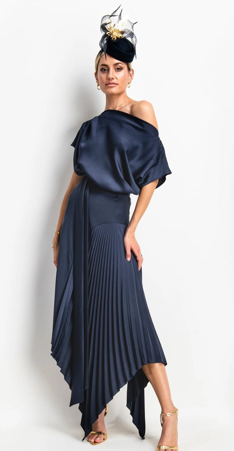 KEVAN JON MILA DRESS COLOUR NAVY