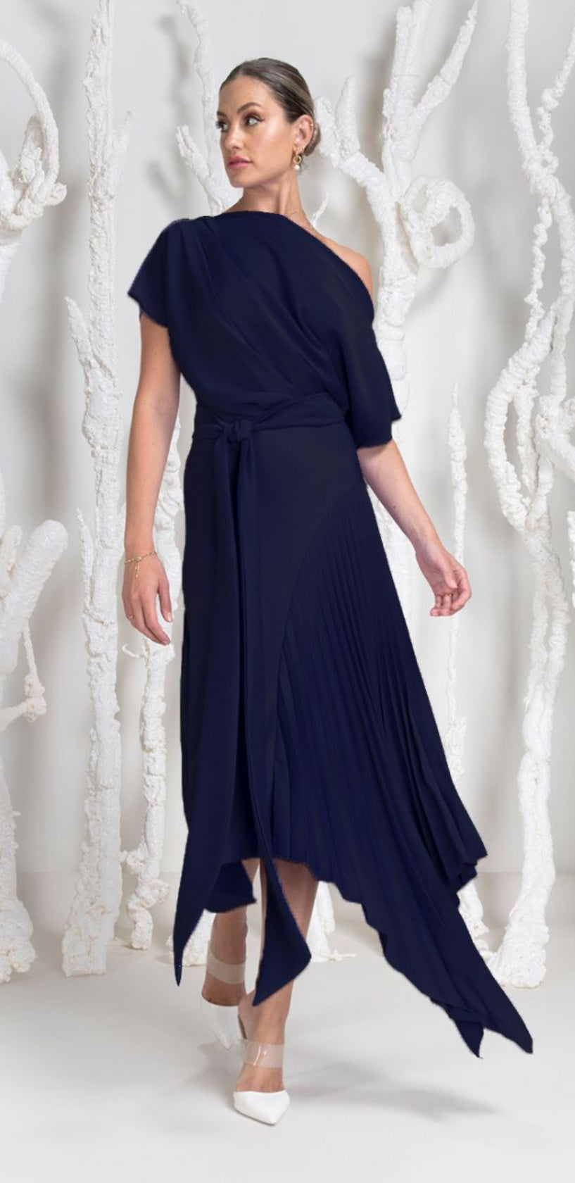 KEVAN JON MILA DRESS COLOUR NAVY