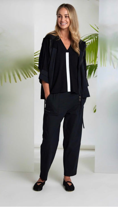 NAYA SLIM LEG PANT STYLE NAS26109 COLOUR BLACK