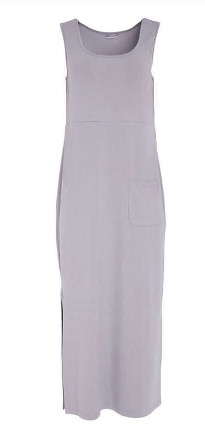 NAYA JERSEY DRESS STYLE NAS26114 COLOUR DOVE GREY