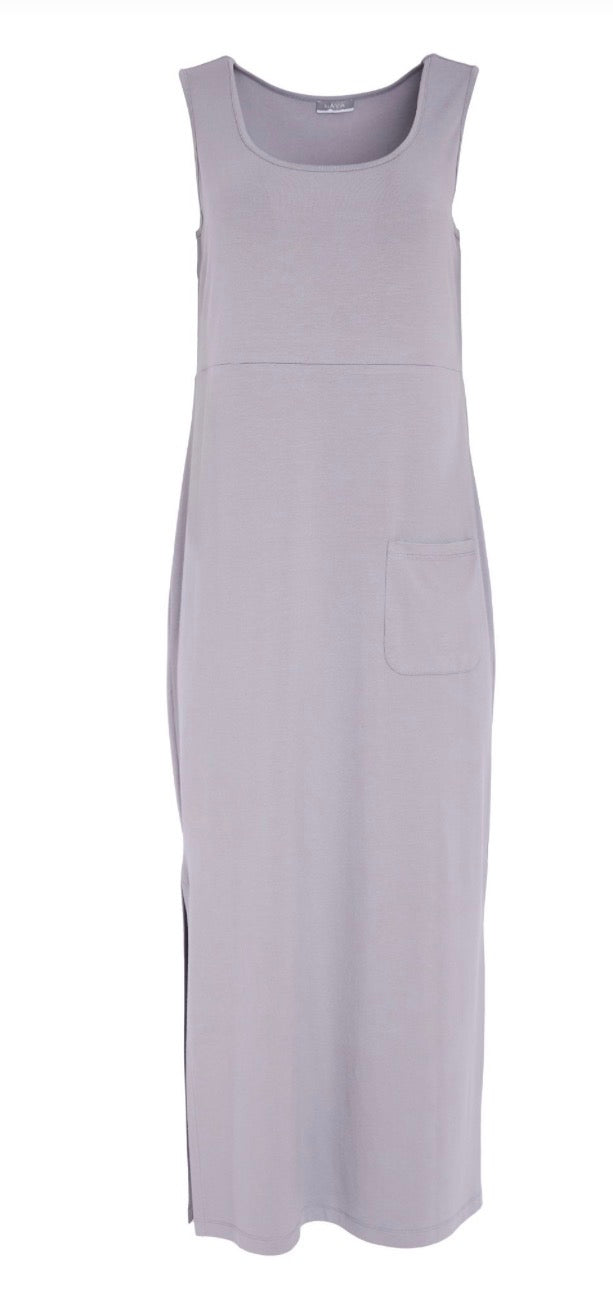 NAYA JERSEY DRESS STYLE NAS26114 COLOUR DOVE GREY