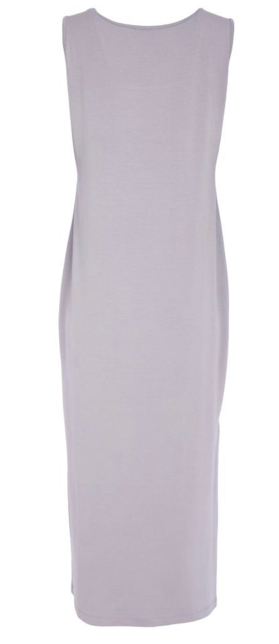 NAYA JERSEY DRESS STYLE NAS26114 COLOUR DOVE GREY
