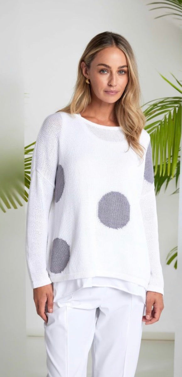 NAYA SWEATER STYLE NAS26142 COLOUR WHITE/DOVE