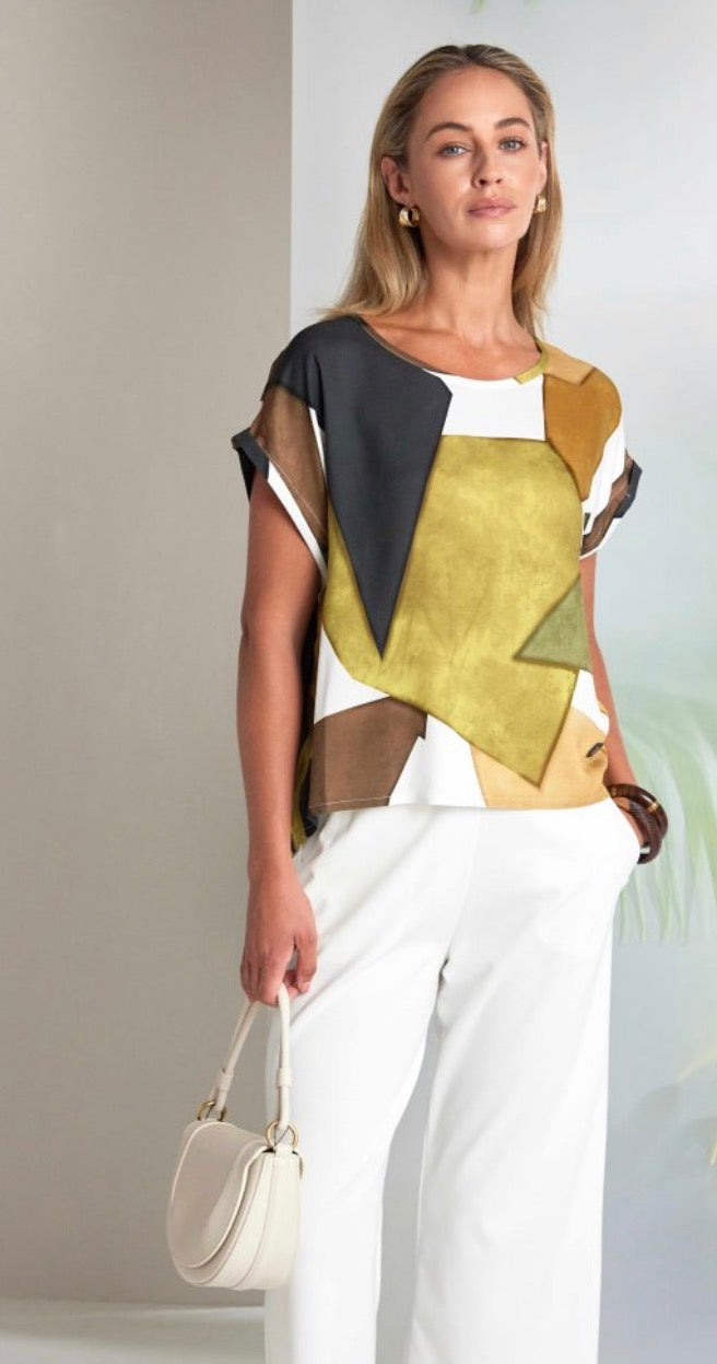 NAYA GRAPHIC TOP STYLE NAS26150 COLOUR MULTI