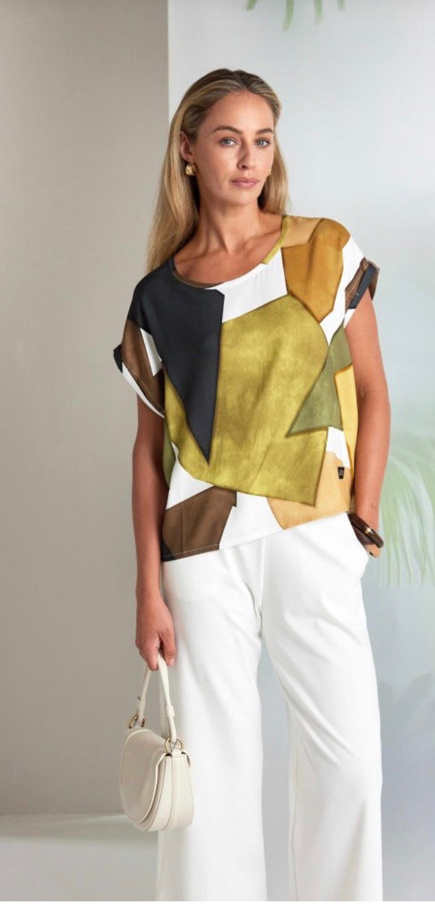 NAYA GRAPHIC TOP STYLE NAS26150 COLOUR MULTI
