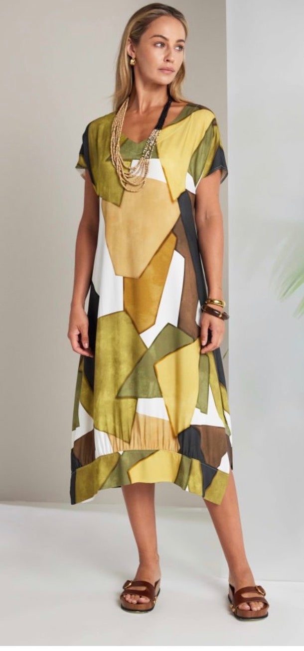 NAYA GRPHIC DRESS STYLE NAS26151 COLOUR MULTI
