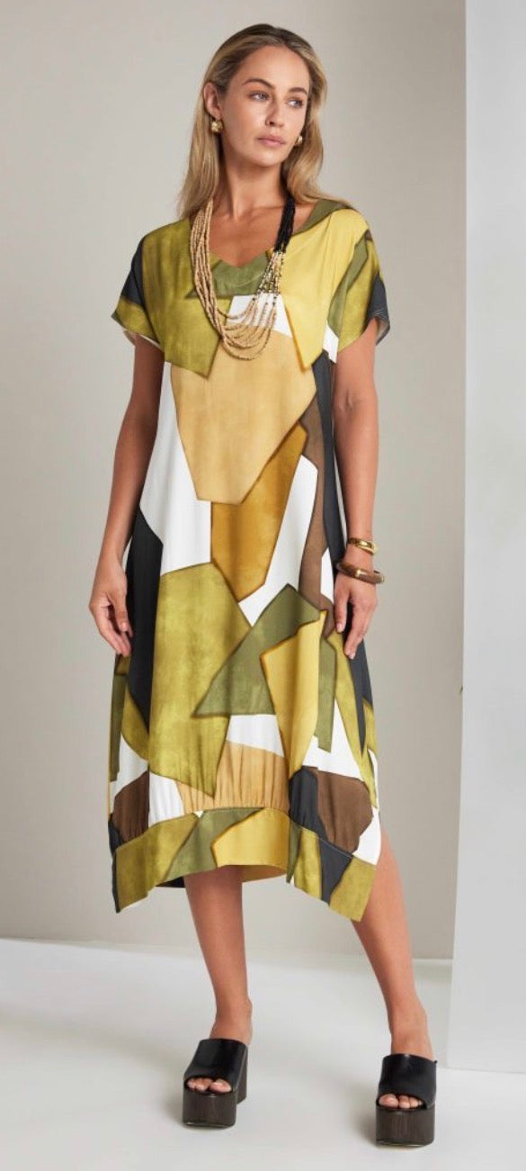 NAYA GRPHIC DRESS STYLE NAS26151 COLOUR MULTI