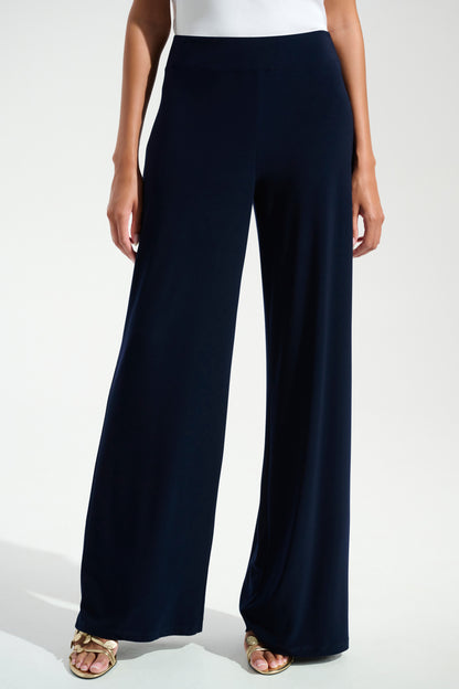 JOSEPH RIBKOFF WIDE LEG PANT STYLE 221340S26 COLOUR MIDNIGHT BLUE