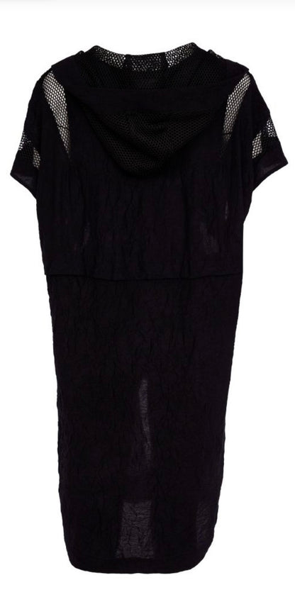 NAYA LONG LINE HOODED JACKET STYLE NAS26177 COLOUR BLACK