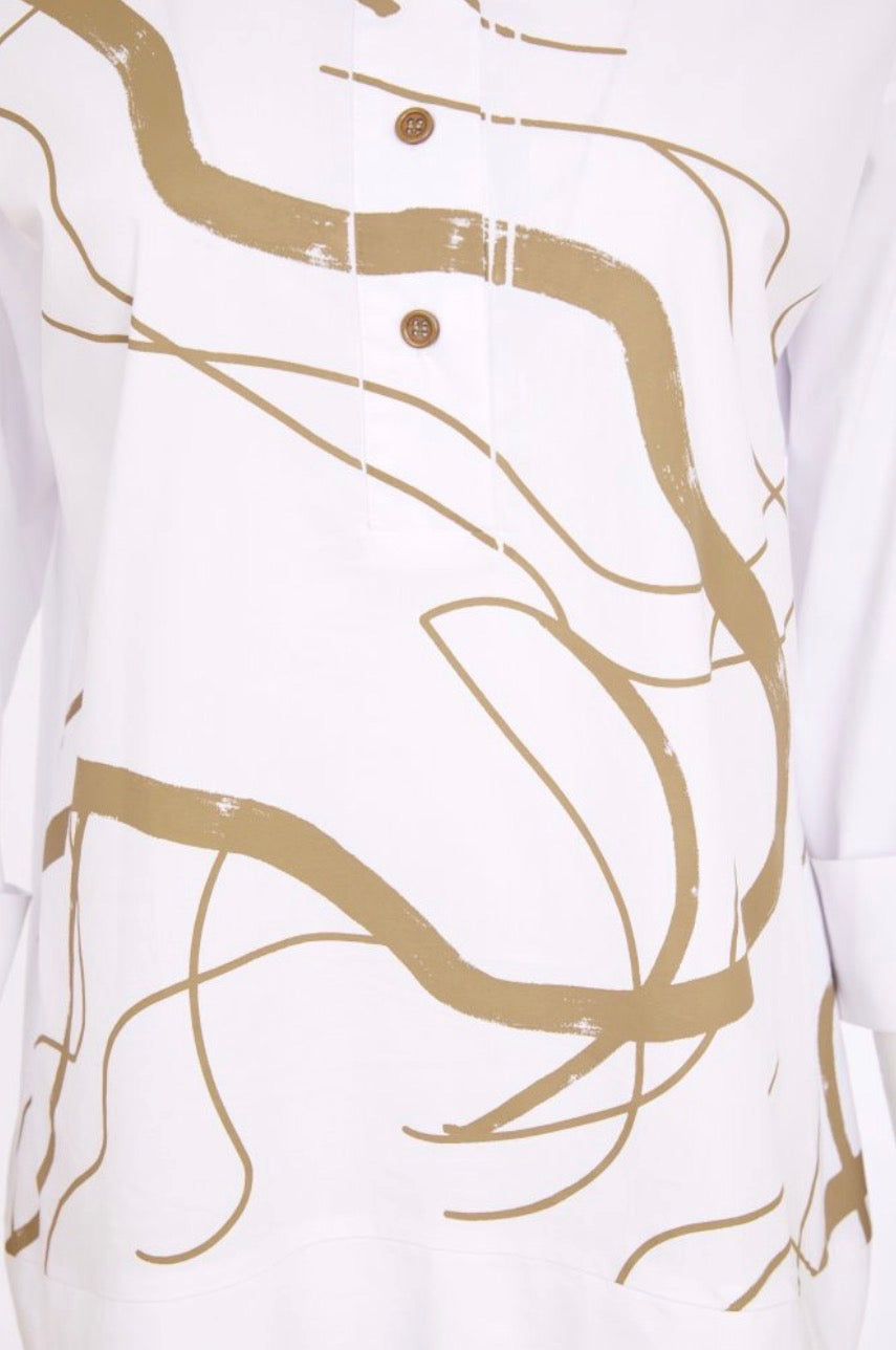 NAYA SHIRT STYLE NAS26215 COLOUR WHITE TAN