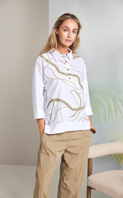NAYA SHIRT STYLE NAS26215 COLOUR WHITE TAN