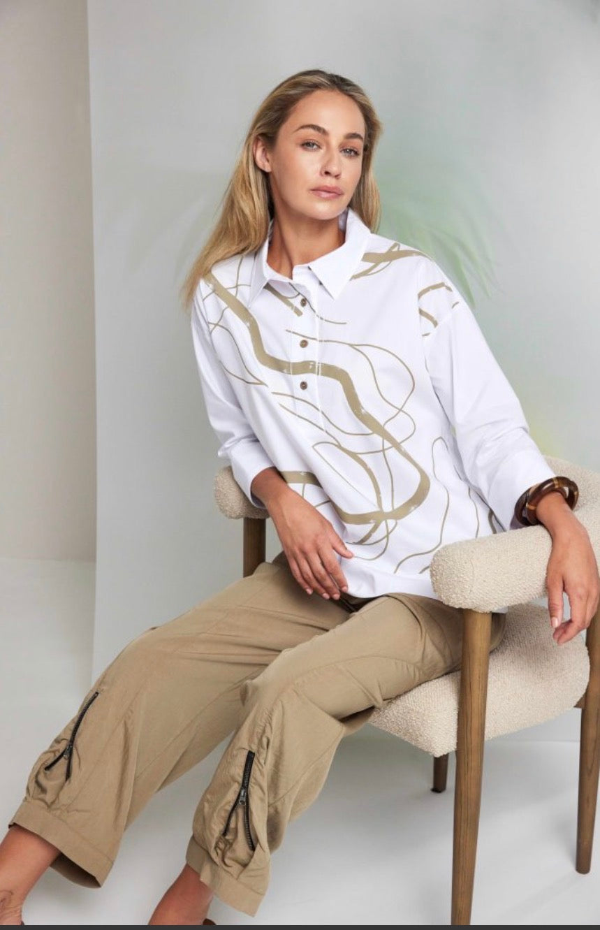 NAYA SHIRT STYLE NAS26215 COLOUR WHITE TAN